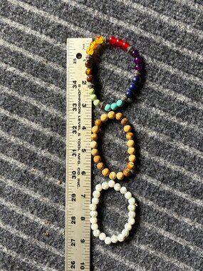Three Stone Bracelets 50g total weight